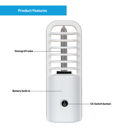 Portable UV and Ozone Sterilisation Lamp - BCL Auto Electrics Online Shop - Covid